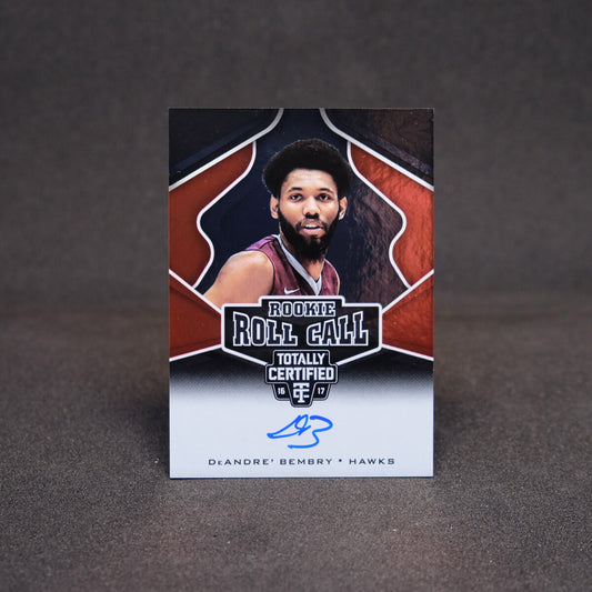 2016-17 DeAndre' Bembry - Totally Certified Rookie Roll Call Autograph