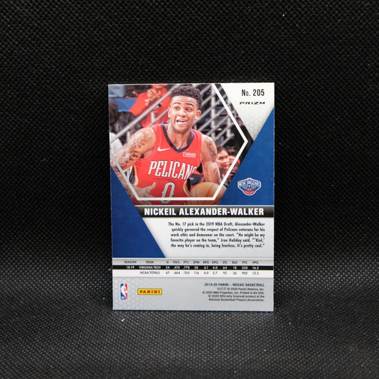 2019-20 Panini Mosaic Nickeil Alexander-Walker #205 Red Wave Prizm Rookie