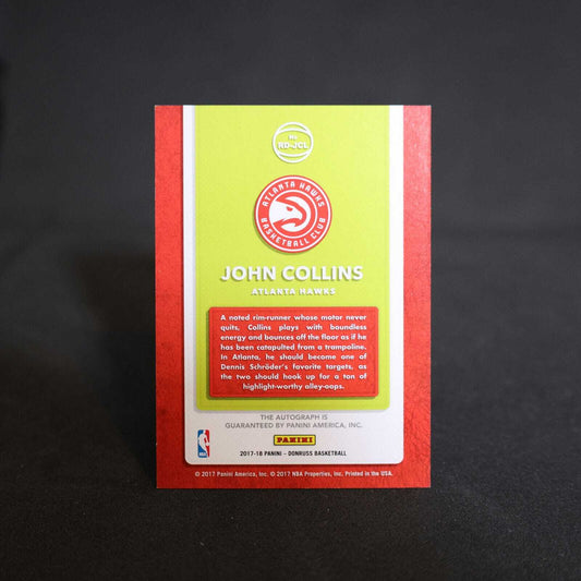 2017-18 John Collins Donruss Rookie Dominator Autograph RC