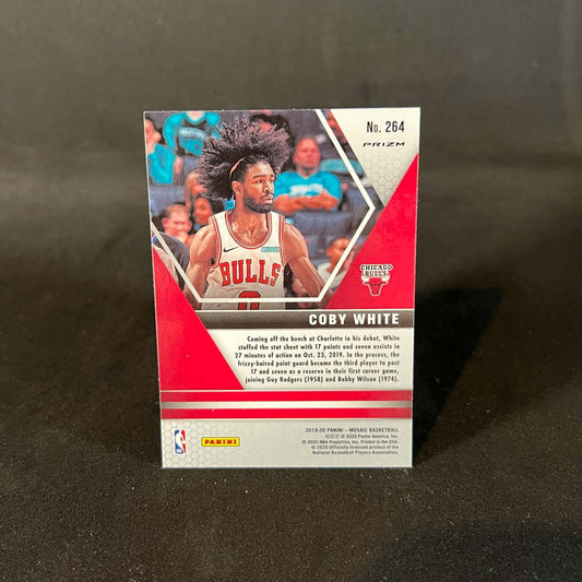 2019-20 Coby White Panini Mosaic NBA Debut Silver Mosaic Prizm