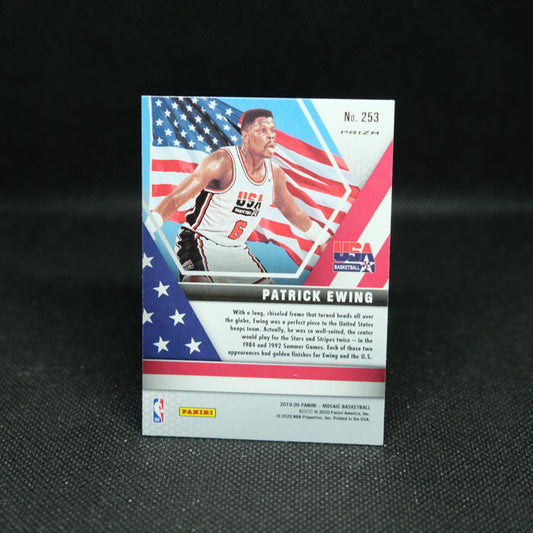 2019-20 Mosaic Patrick Ewing Team USA Pink Camo Prizm