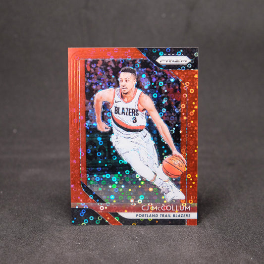 2018-19 Panini Prizm CJ McCollum Fast Break Red Prizm /125