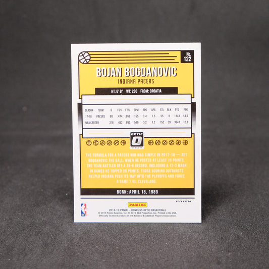 2018-19 Panini Donruss Optic Silver Holo Prizm Bojan Bogdanovic