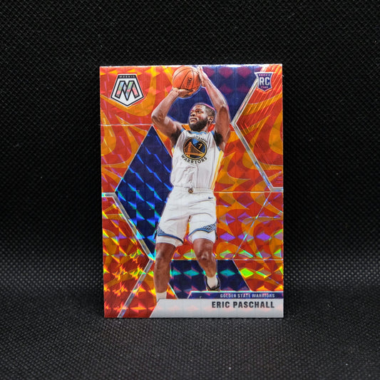 2019-20 Panini Mosaic Eric Paschall #250 Orange Reactive Prizm Rookie Card
