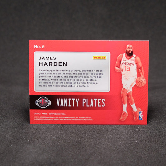 James Harden 2020-21 Hoops Vanity Plates