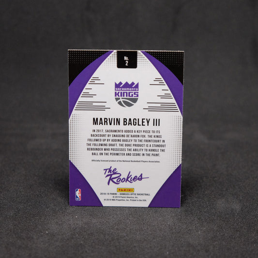 2018-19 Marvin Bagley III Donruss Optic The Rookies