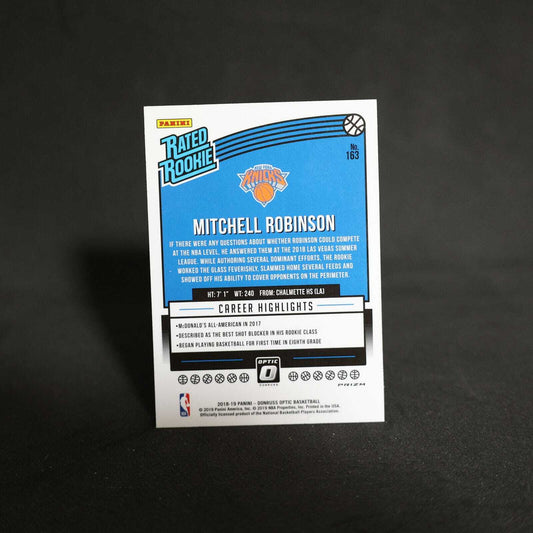 2018-19 Mitchell Robinson Donruss Optic Rated Rookie Silver Prizm