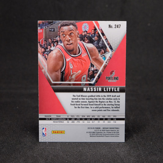 Nassir Little 2019-20 Mosaic #247 Rookie Card
