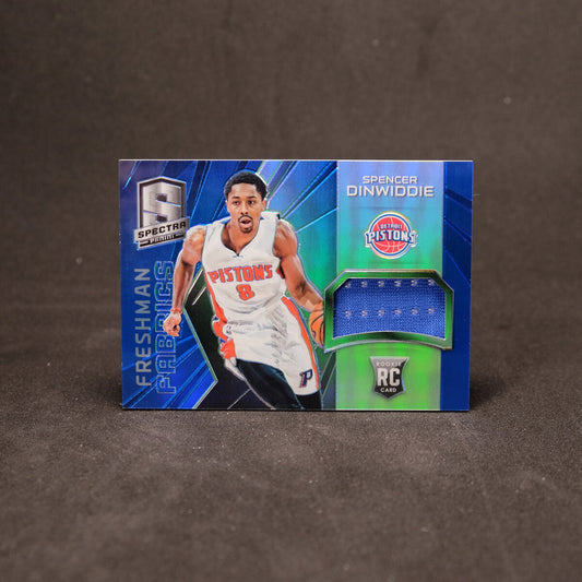 2014-15 Panini Spectra Freshman Fabrics 49/49 Spencer Dinwiddie #FRE-SD Rookie