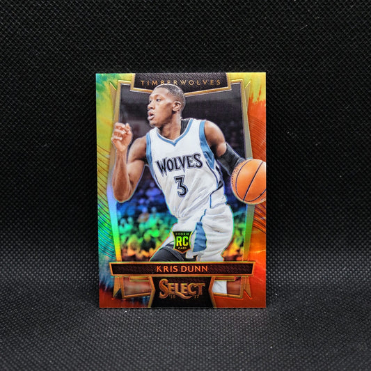 2016-17 Panini Select Kris Dunn #25 Tie Dye Prizm /25 Rookie Card