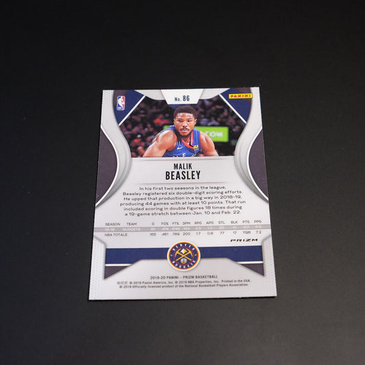 2019-20 Malik Beasley Prizm NBA #86 Silver Prizm