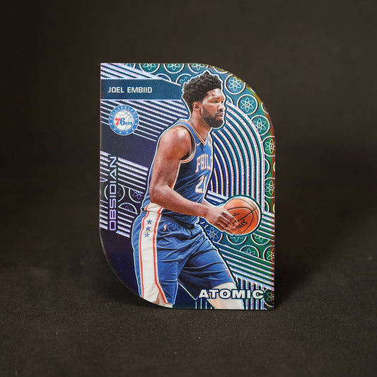 2019-20 Joel Embiid Obsidian Atomic Purple Die Cut /50