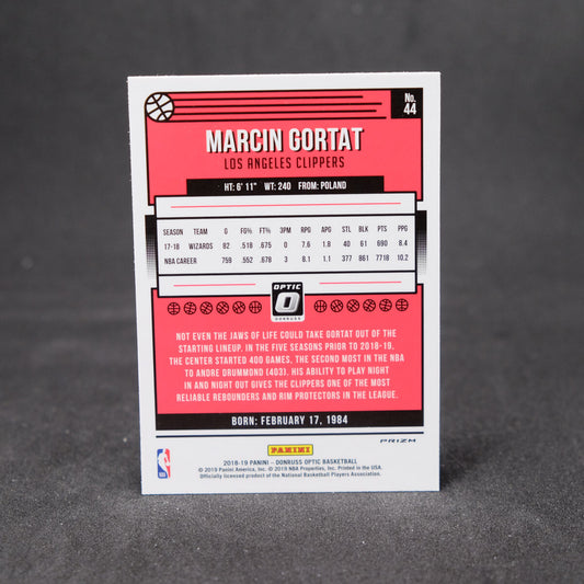 2018-19 Panini Donruss Optic Silver Holo Prizm Marcin Gortat