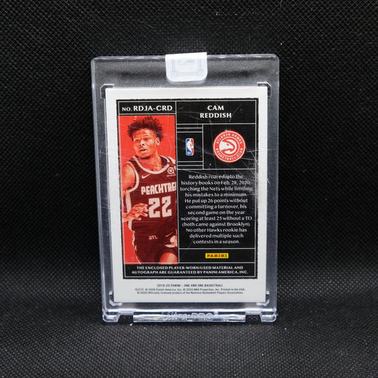 2019-20 Panini One & One Cam Reddish RC RDJA-CRD Rookie Dual Patch Auto /25