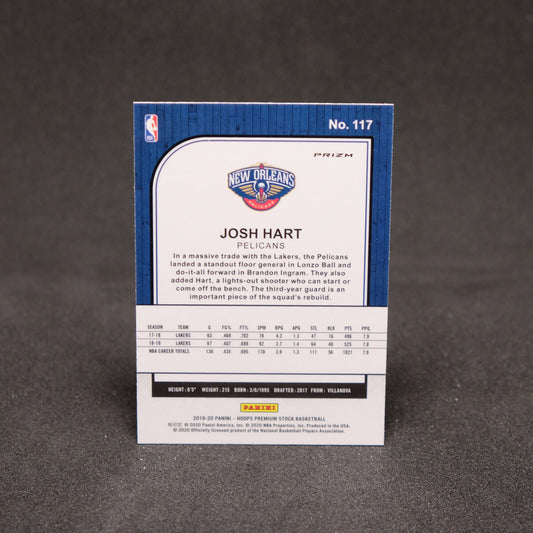 Josh Hart 2019-20 NBA Hoops Premium Stock Blue Prizm