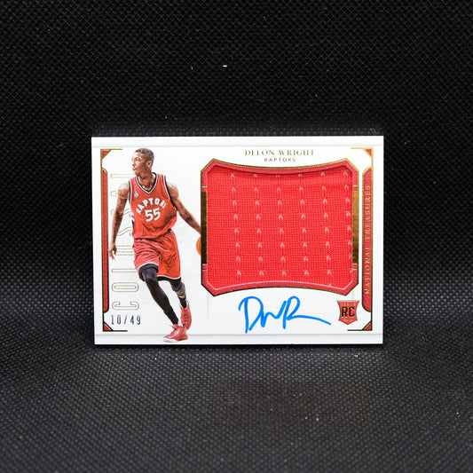 2015-16 Panini National Treasures Delon Wright Rookie Colossal Rookie Jersey ...