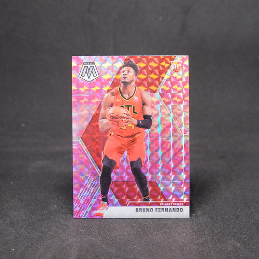 2019-20 Panini Mosaic Bruno Fernando Pink Camo Rookie Card