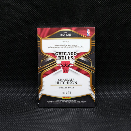 2018-19 Select Chandler Hutchison Rookie Jersey Autograph Purple Prizm /99