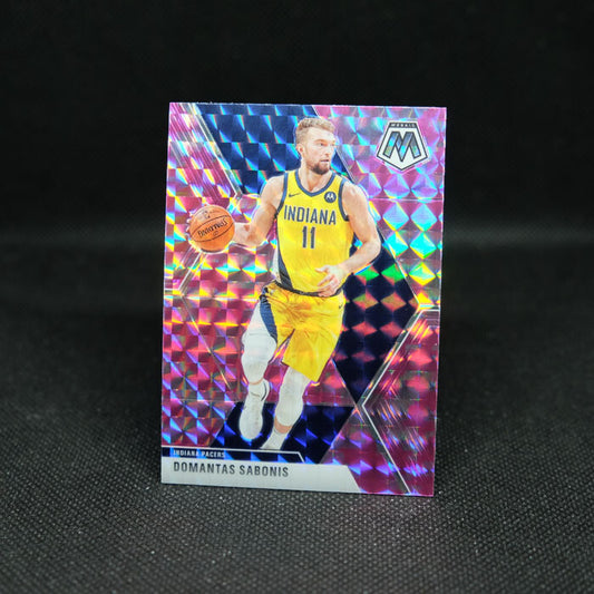2019-20 Mosaic Domantas Sabonis Pink Camo Prizm