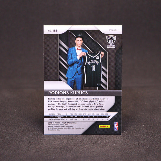 2018-19 Rodions Kurucs - Prizm #188 Ruby Wave Prizm Rookie