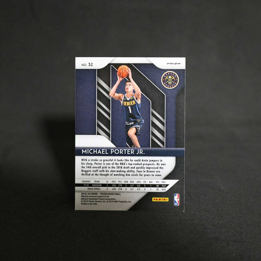 2018-19 Michael Porter Jr. Prizm #32 Red White Blue Prizm Rookie Card