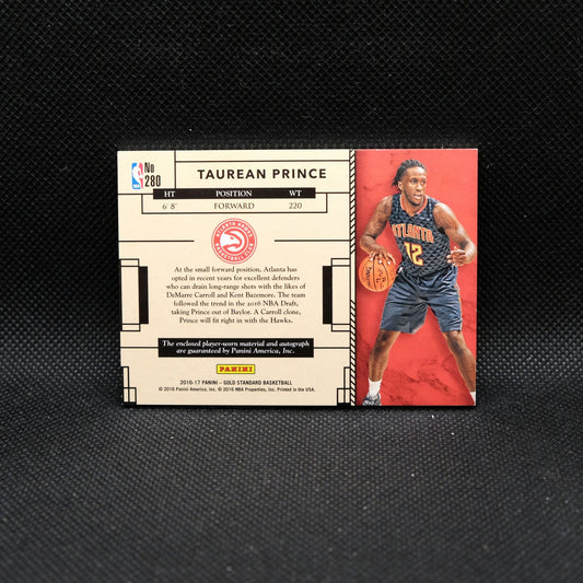 2016-17 Panini Gold Standard Taurean Prince Rookie Jersey Autograph /99