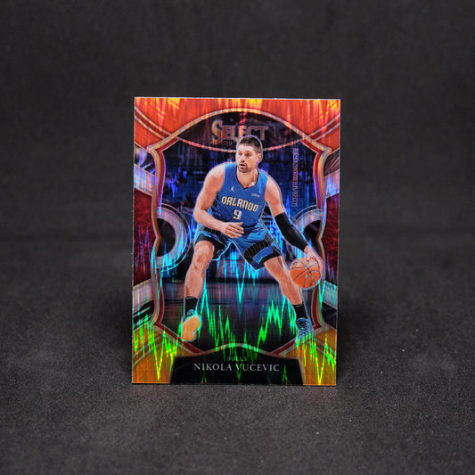 2020-21 Select Nikola Vucevic Red White Orange Flash Prizm