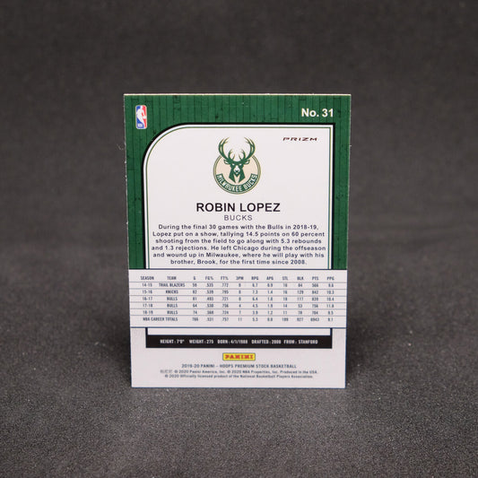 Robin Lopez 2019-20 NBA Hoops Premium Stock Laser Prizm