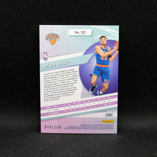 2018-19 Kevin Knox Revolution #131 Cosmic Rookie Card /100