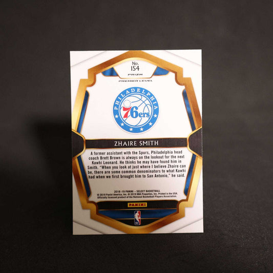 2018-19 Zhaire Smith Select #154 Premier Level Scope Prizm Rookie Card