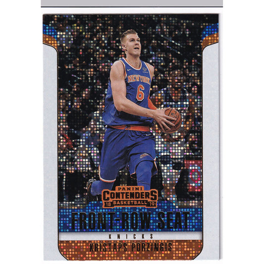 2018-19 Panini Contenders Front Row Seat #27 Kristaps Porzingis