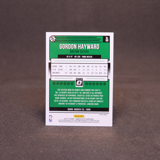 2018-19 Gordon Hayward - Donruss Optic Holo Prizm