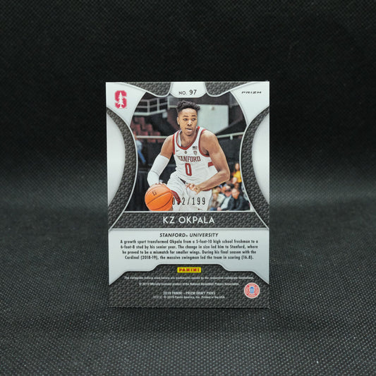 2019-20 KZ Okpala Prizm Draft Purple Green Prizm Rookie Card /199