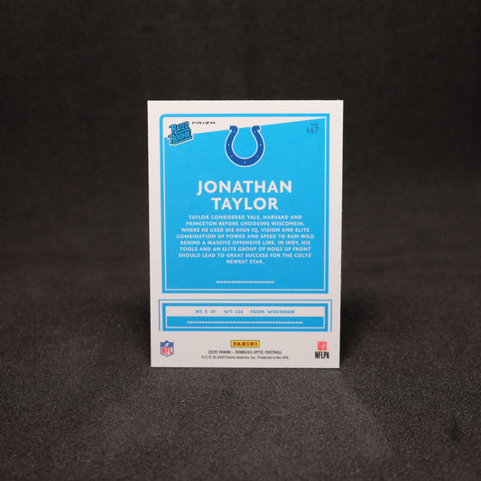 2020 Jonathan Taylor Donruss Optic Rated Rookie Bronze Holo RC