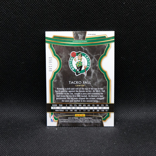 2019-20 Panini Select Tacko Fall #3 White Rookie Card /149
