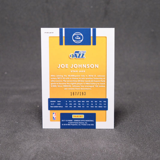 2017-18 Joe Johnson Donruss Optic Fast Break Orange Prizm /193