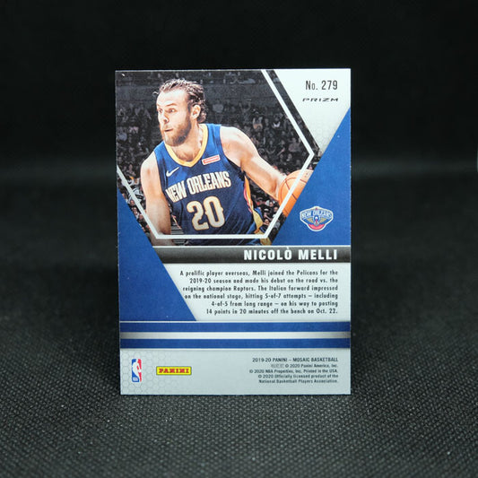 2019-20 Mosaic Pink Camo Prizm NBA Debut Nicolo Melli Rookie