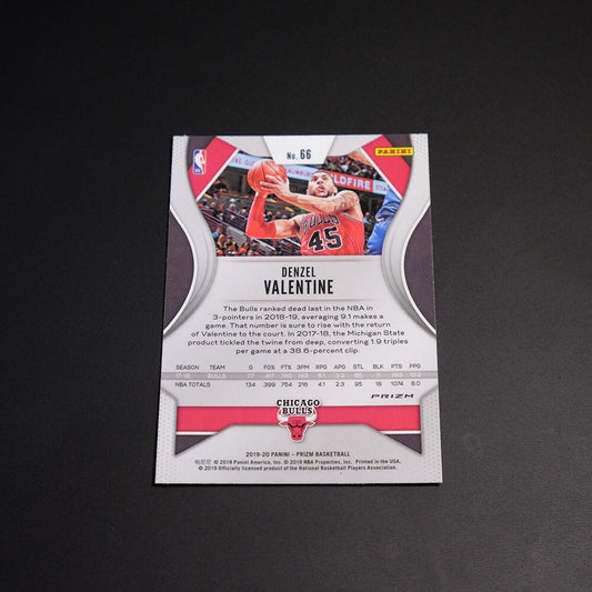 2019-20 Denzel Valentine Prizm NBA #66 Hyper Prizm