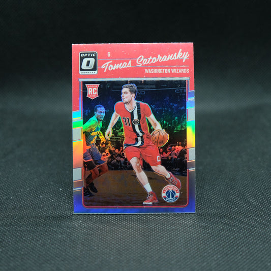 2016-17 Tomas Satoransky Donruss Optic Holo Silver Rookie Card
