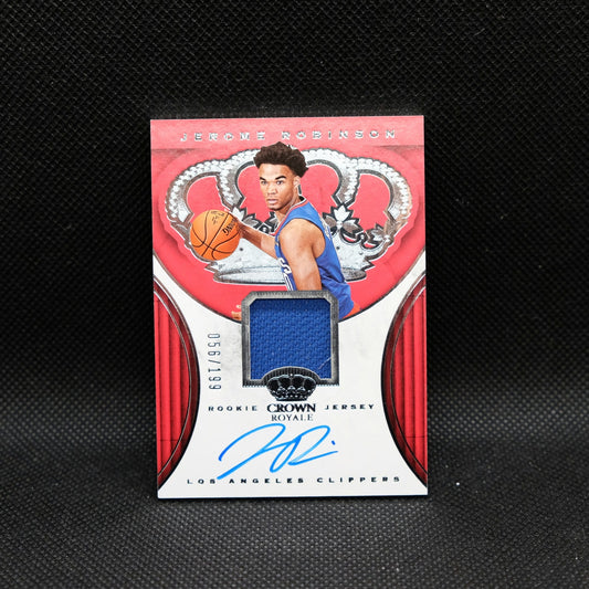 2018-19 Panini Crown Royale Jerome Robinson Rookie Jersey Auto /199