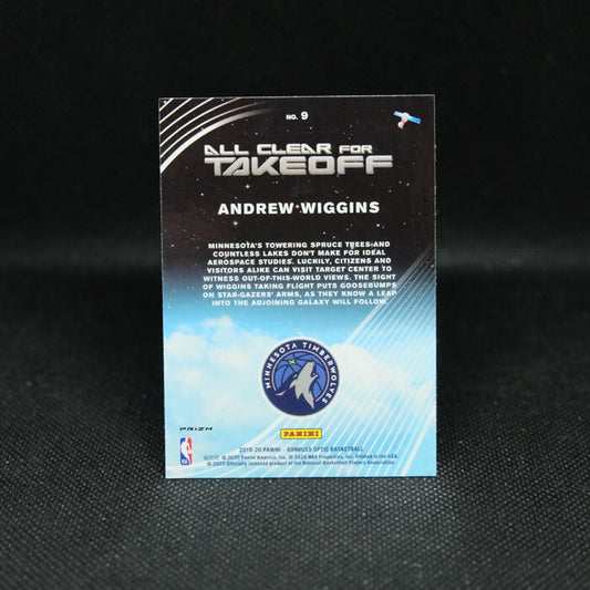 2019-20 Andrew Wiggins Donruss Optic All Clear For Takeoff Holo Prizm