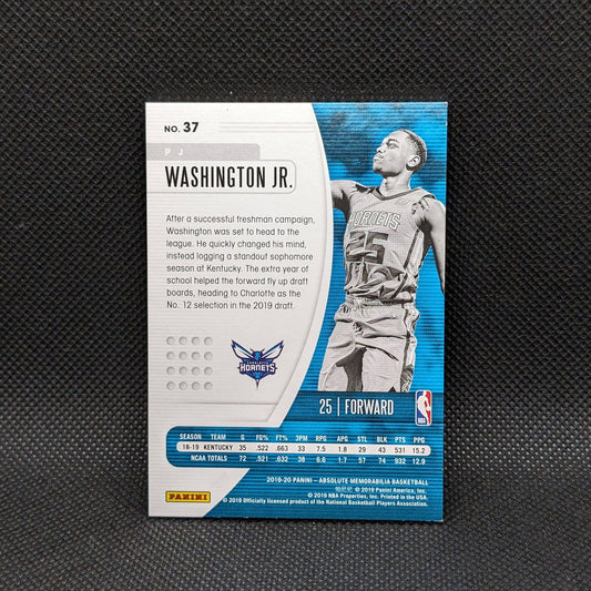 2019-20 PJ Washington Jr Absolute Rookie Card /199