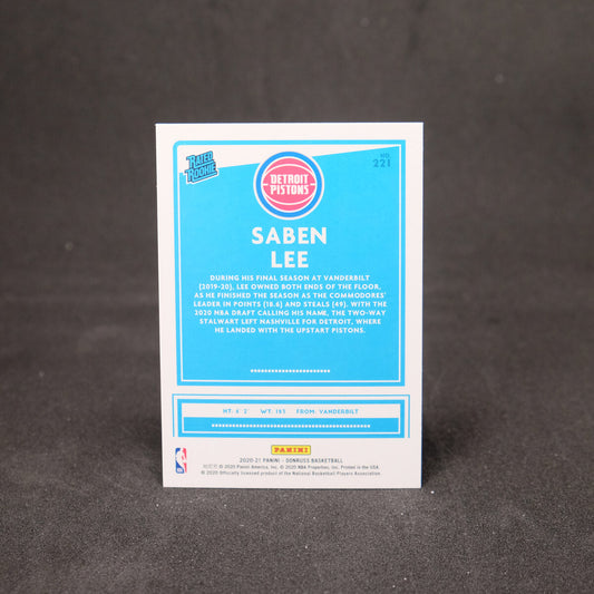 Saben Lee 2020-21 Donruss Rated Rookie #221