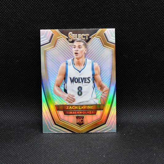 2014-15 Panini Select Zach LaVine #156 Silver Prizm Rookie Card
