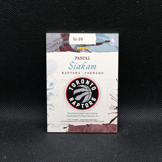 2016-17 Panini Court Kings Pascal Siakam Art Nouveau Rookie Patch /99
