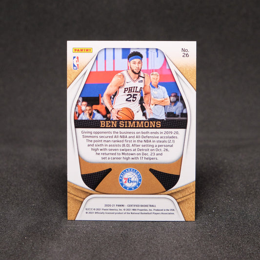 Ben Simmons 2020-21 Certified Gold Team