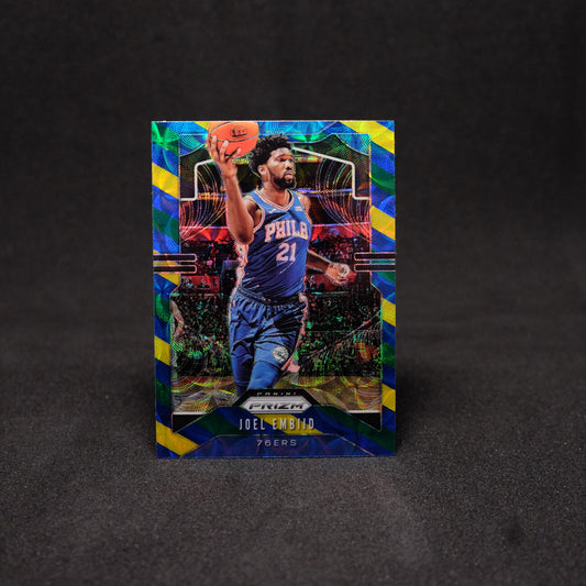 2019-20 Joel Embiid Prizm Choice Blue Yellow Green Prizm #199