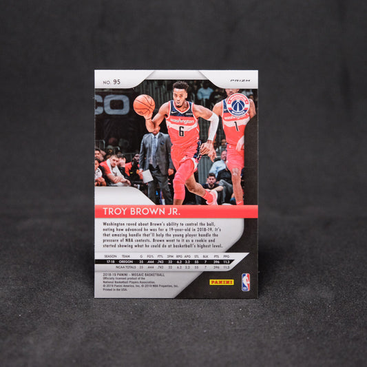 2018-19 Troy Brown Prizm Mosaic - Silver Prizm Rookie Card