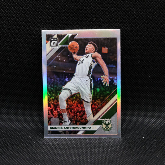 2019-20 Donruss Optic Giannis Antetokounmpo #81 Silver Holo Prizm