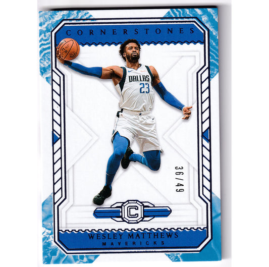 2018-19 Cornerstones #147 Wesley Matthews Quartz /49